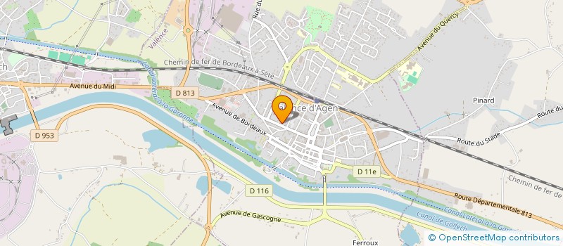 localisation de l'entreprise AMICALE DU PERSONNEL DES RETRAITES ET DES ANCIENS AGENTS DU CENTRE HOSPITALIER DES DEUX RIVES à VALENCE
