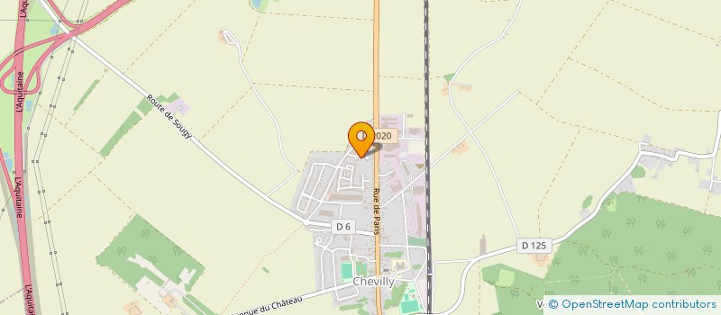 localisation de l'entreprise AMICALE DU PERSONNEL DU CENTRE D'INTERVENTIONS ET DE SECOURS DE CHEVILLY à CHEVILLY