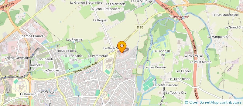 localisation de l'entreprise AMICALE DU PERSONNEL DU CENTRE DE GESTION D'ILLE ET VILAINE  THORIGNE-FOUILLARD