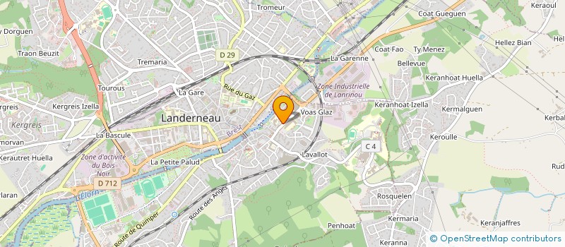 localisation de l'entreprise AMICALE DU PERSONNEL DU CENTRE HOSPITALIER 3FERDINAND-GRALL DE LANDERNEAU à LANDERNEAU