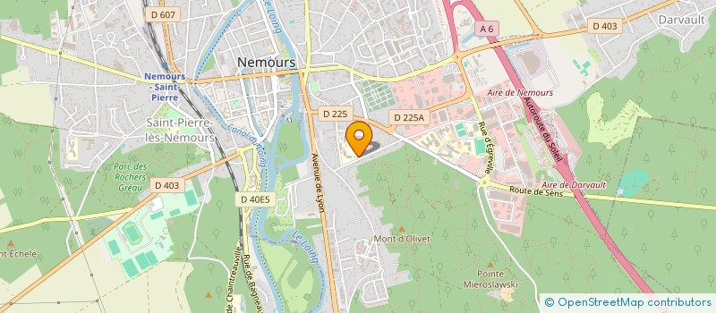 localisation de l'entreprise AMICALE DU PERSONNEL DU CENTRE HOSPITALIER GENERAL DE NEMOURS  NEMOURS