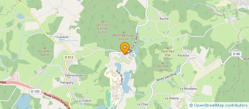 localisation de l'entreprise AMICALE DU PERSONNEL DU CH LA VALETTE  SAINT-VAURY