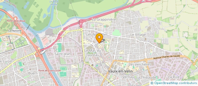 localisation de l'entreprise AMICALE DU PERSONNEL DU COLLEGE AIME CESAIRE  VAULX-EN-VELIN