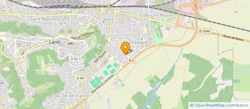 localisation de l'entreprise AMICALE DU PERSONNEL DU COLLEGE CHARLEMAGNE à LAON