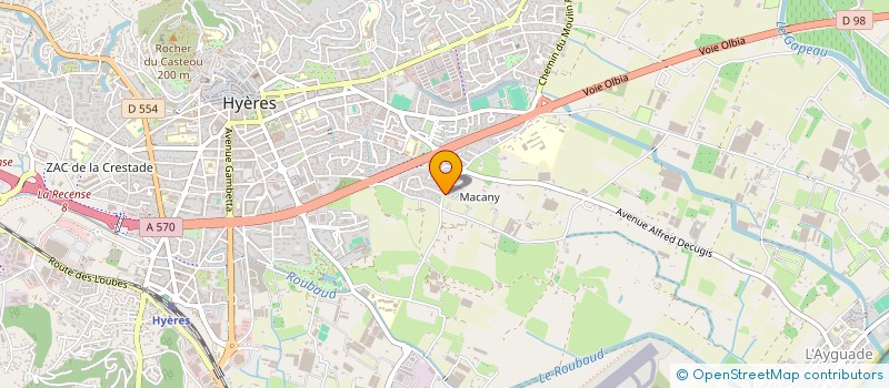 localisation de l'entreprise AMICALE DU PERSONNEL DU COLLEGE GUSTAVE ROUX à HYERES