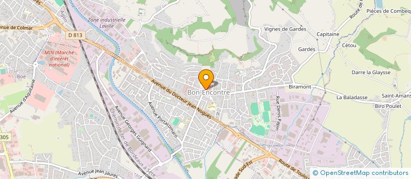 localisation de l'entreprise AMICALE DU PERSONNEL DU COLLEGE LA ROCAL DE BON ENCONTRE  BON ENCONTRE