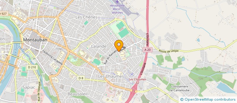 localisation de l'entreprise AMICALE DU PERSONNEL DU COLLEGE OLYMPE DE GOUGES  MONTAUBAN