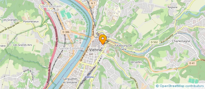 localisation de l'entreprise AMICALE DU PERSONNEL DU COLLEGE PONSARD à VIENNE