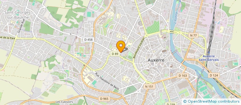 localisation de l'entreprise AMICALE DU PERSONNEL DU COLLEGE ROCHEREAU D'AUXERRE à AUXERRE