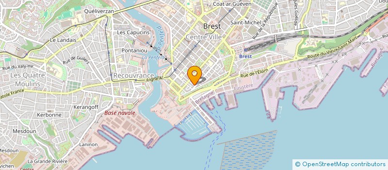 localisation de l'entreprise AMICALE DU PERSONNEL DU LYCEE DE L'HARTELOIRE à BREST