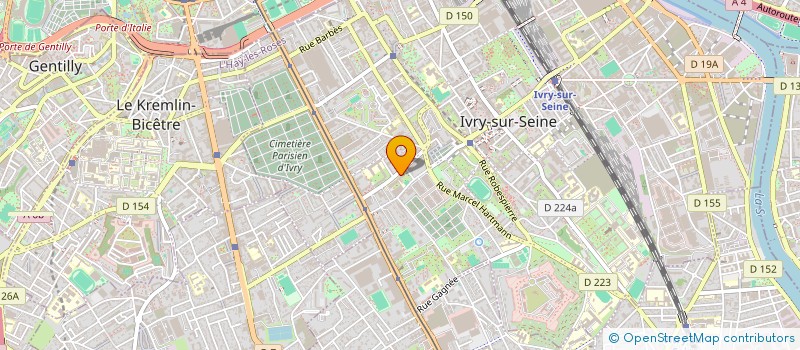 localisation de l'entreprise AMICALE DU PERSONNEL DU LYCEE FERNAND LEGER  IVRY-SUR-SEINE