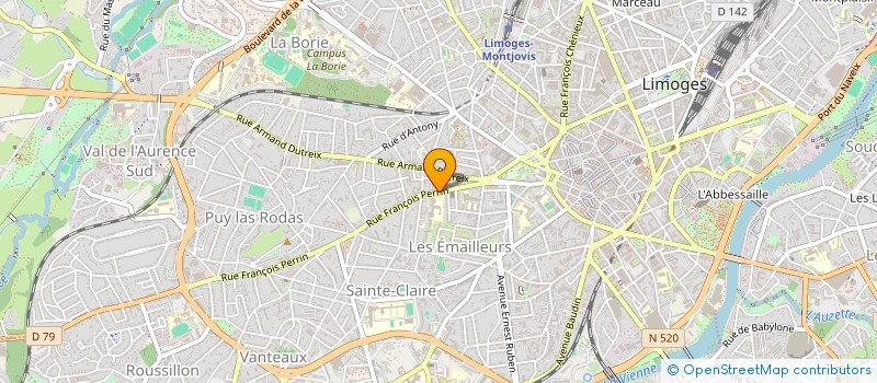 localisation de l'entreprise AMICALE DU PERSONNEL DU LYCEE SUZANNE VALADON à LIMOGES