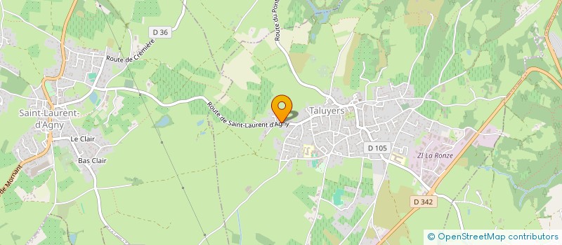 localisation de l'entreprise AMICALE DU PERSONNEL DU PAYS MORNANTAIS (APPM)  MORNANT