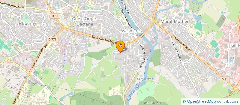 localisation de l'entreprise AMICALE DU PERSONNEL DU SERVICE DEPARTEMENTAL D INCENDIE ET DE SECOURS DE LA MAYENNE à LAVAL