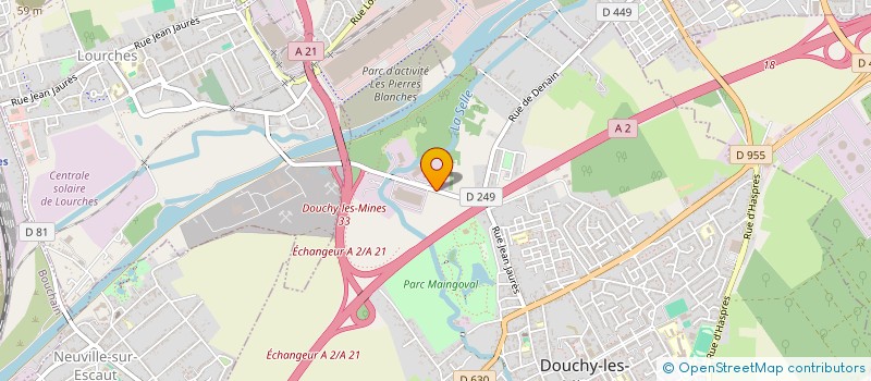 localisation de l'entreprise AMICALE DU PERSONNEL DU SIAVED à DOUCHY-LES-MINES