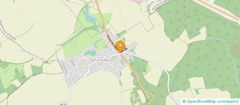 localisation de l'entreprise AMICALE DU PERSONNEL DU SIEGVO  AMANVILLERS