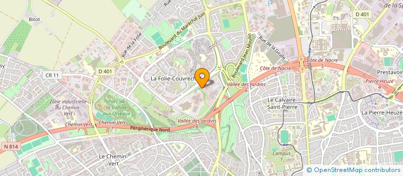 localisation de l'entreprise AMICALE DU PERSONNEL DU SYNDICAT DEPARTEMENTAL D'ENERGIES DU CALVADOS - APSEC à CAEN