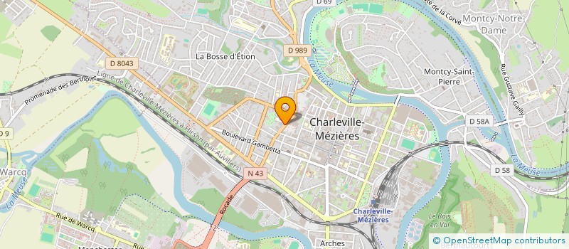 localisation de l'entreprise AMICALE DU PERSONNEL DU TRAVAIL DES ARDENNES  CHARLEVILLE-MEZIERES