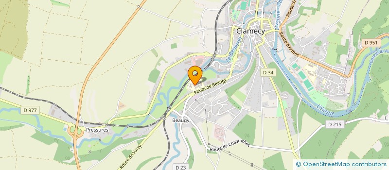 localisation de l'entreprise AMICALE DU PERSONNEL HOSPITAL CLAMECY à CLAMECY