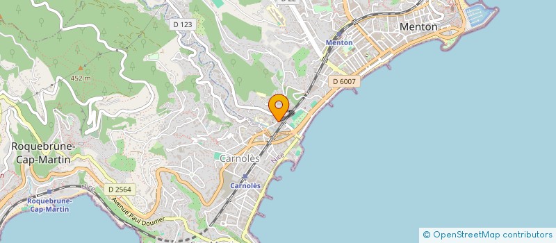 localisation de l'entreprise AMICALE DU PERSONNEL LA PALMOSA à MENTON