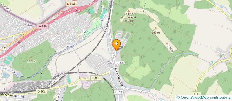 localisation de l'entreprise AMICALE DU PERSONNEL MUNICIPAL DE LA COMMUNE DE COCHEREN  COCHEREN