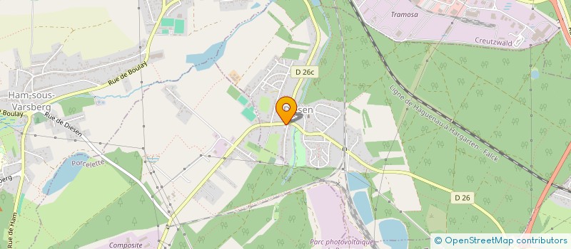 localisation de l'entreprise AMICALE DU PERSONNEL MUNICIPAL DE LA COMMUNE DE DIESEN  DIESEN