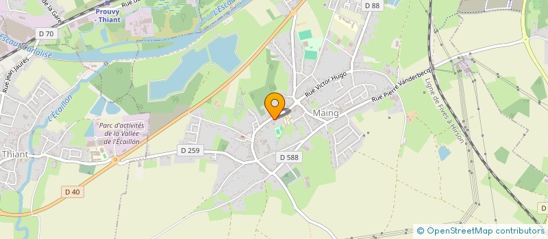 localisation de l'entreprise AMICALE DU PERSONNEL MUNICIPAL DE LA MAIRIE DE MAING  MAING