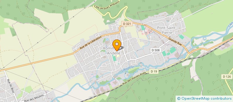 localisation de l'entreprise AMICALE DU PERSONNEL MUNICIPAL DE ROMILLY SUR ANDELLE  ROMILLY-SUR-ANDELLE