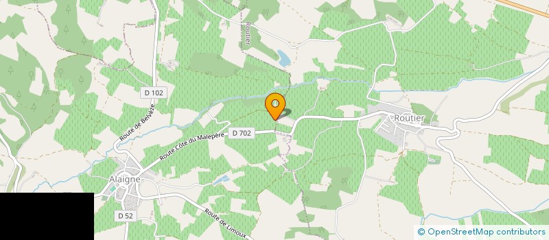 localisation de l'entreprise AMICALE DU PERSONNEL MUTUALITE FRANCAISE AUDE ET DE LA MUTUELLE VIASANTE DE L AUDE  ALAIGNE