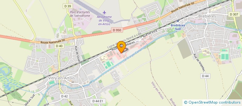 localisation de l'entreprise AMICALE DU PERSONNEL OSARTIS MARQUION à VITRY-EN-ARTOIS