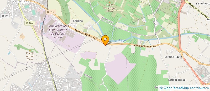 localisation de l'entreprise AMICALE DU PERSONNEL PENITENTIAIRE DU CENTRE PENITENTIAIRE DU GASQUINOY  BEZIERS