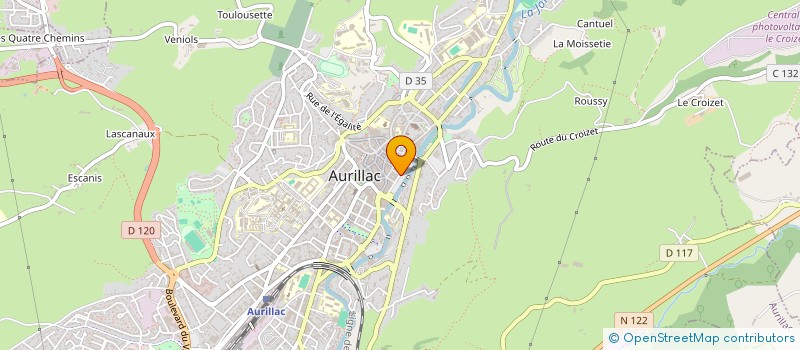 localisation de l'entreprise AMICALE DU PERSONNEL PREFECTURE CANTAL à AURILLAC