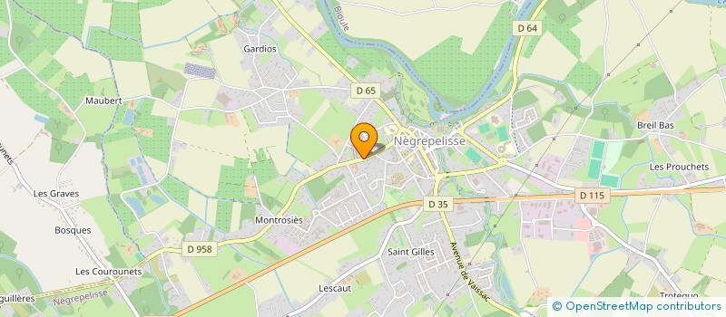 localisation de l'entreprise AMICALE DU PERSONNEL QUERCY VERT-AVEYRON-APQVA  NEGREPELISSE