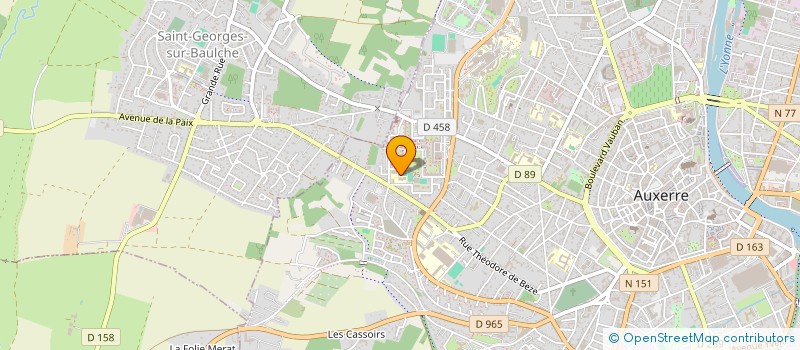 localisation de l'entreprise AMICALE DU PERSONNEL TERRITORIAL AUXERROIS à AUXERRE