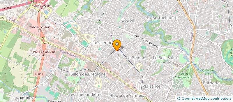 localisation de l'entreprise AMICALE DU PETIT CHANTILLY à ORVAULT