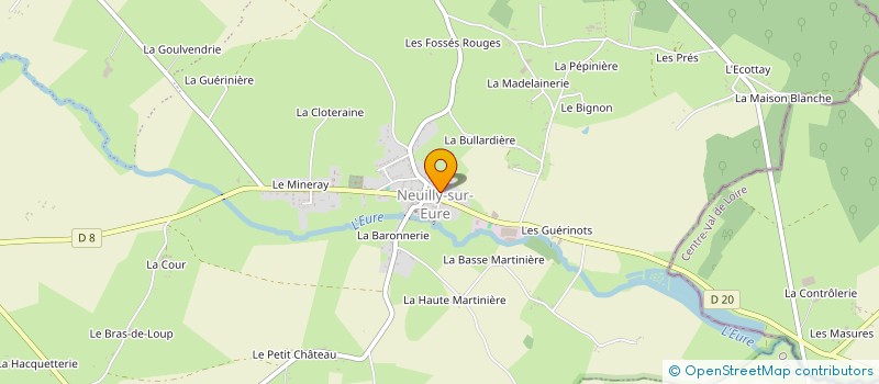 localisation de l'entreprise AMICALE DU PETIT TRAIN A VAPEUR DE NEUILLY SUR EURE à LONGNY LES VILLAGES