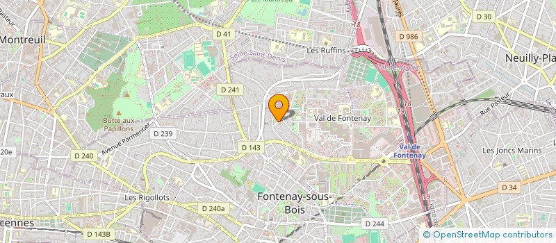 localisation de l'entreprise AMICALE DU PRESSOIR DES BONS VIVANTS à FONTENAY-SOUS-BOIS