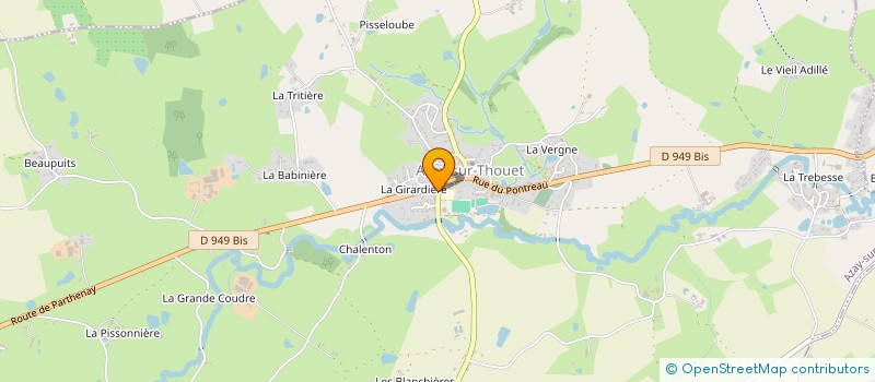 localisation de l'entreprise AMICALE DU QUARTIER DES ROCS  AZAY-SUR-THOUET
