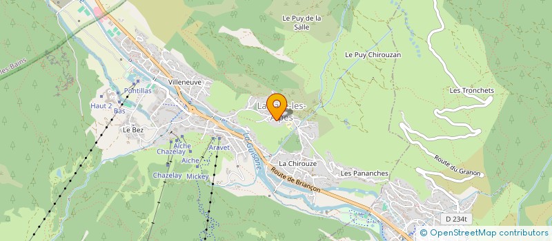 localisation de l'entreprise AMICALE DU REGIMENT DE LA NEIGE (ARN)  LA SALLE-LES-ALPES