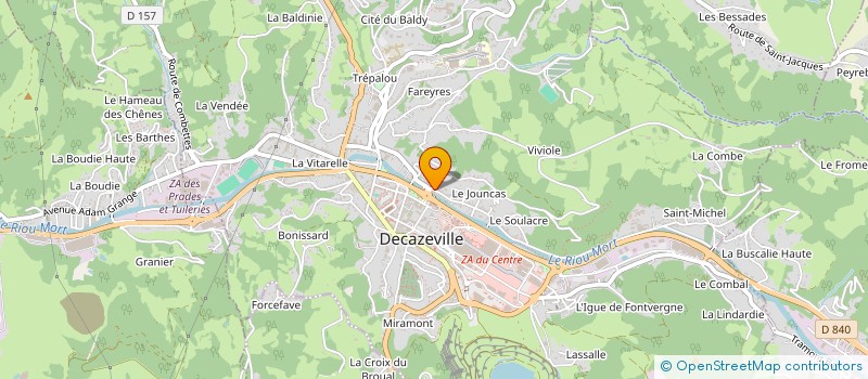 localisation de l'entreprise AMICALE DU ROLLER HOCKEY à DECAZEVILLE