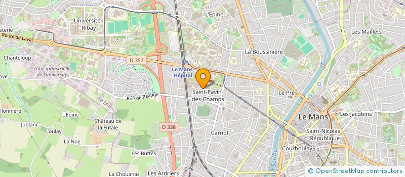 localisation de l'entreprise AMICALE DU S.C.R.T.A ( SERVICE CENTRALISE DES RESEAUX ET TECHNOLOGIES AVANCEES DE LA GENDARMERIE NATIONALE) à LE MANS