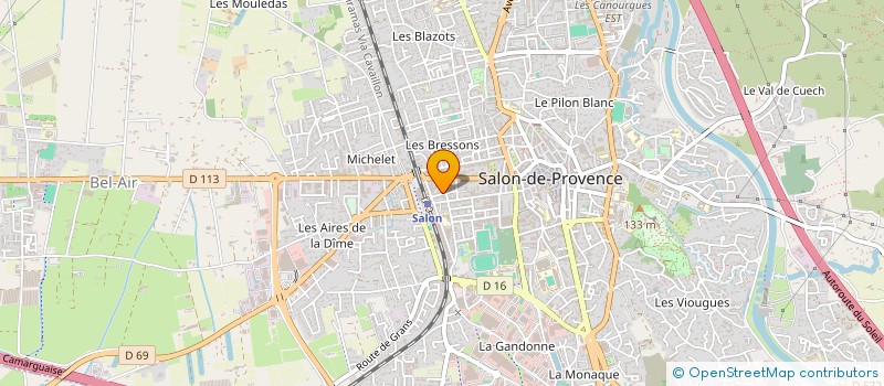 localisation de l'entreprise AMICALE DU SCS (SPORTING CLUB SALONAIS)  SALON-DE-PROVENCE