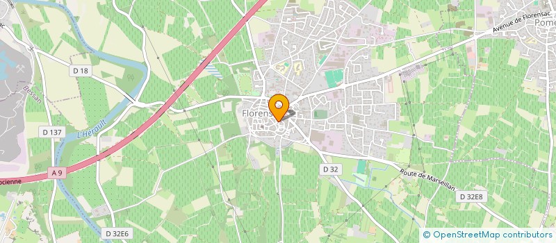 localisation de l'entreprise AMICALE DU SERVICE DE SUITE à FLORENSAC
