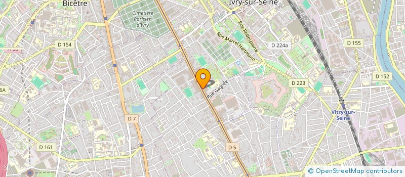 localisation de l'entreprise AMICALE DU SUD EST DE MADAGASCAR  IVRY-SUR-SEINE