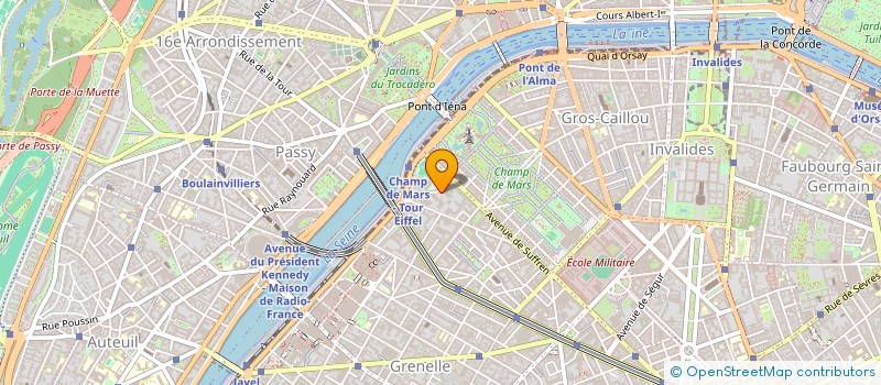 localisation de l'entreprise AMICALE DU TOURNOI DES VI NATIONS  PARIS