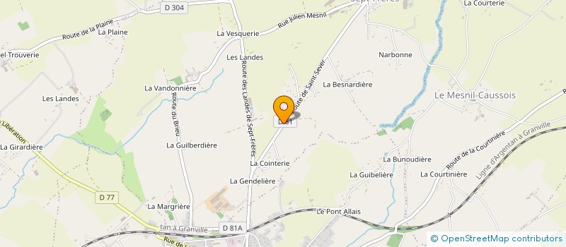 localisation de l'entreprise AMICALE DU TROISIEME AGE DE LANDELLES ET COUPIGNY  LANDELLES-ET-COUPIGNY