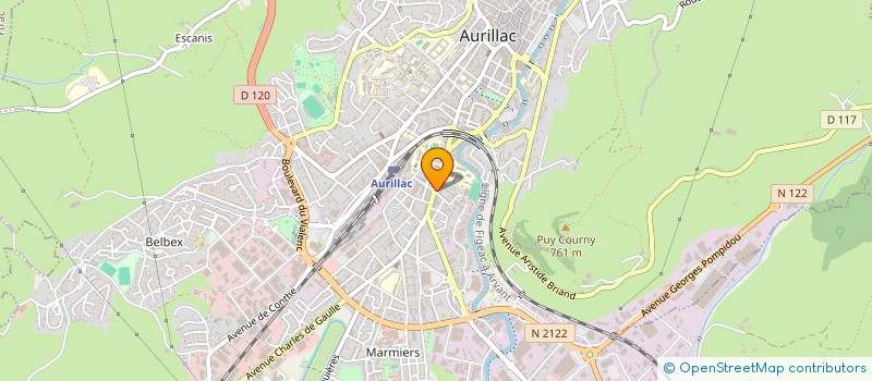 localisation de l'entreprise AMICALE DU XV DU CANTAL à AURILLAC