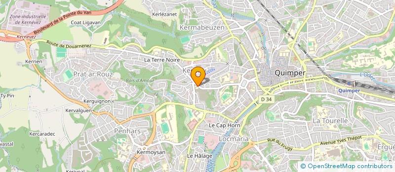 localisation de l'entreprise AMICALE ECOLE JEAN MONNET à QUIMPER