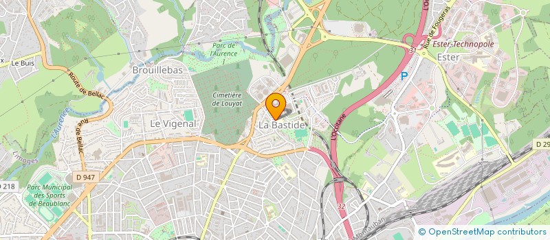 localisation de l'entreprise AMICALE ECOLE LA BASTIDE  LIMOGES
