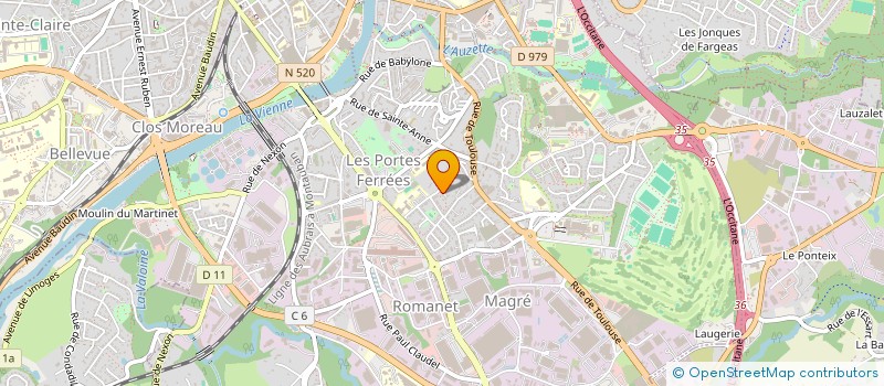 localisation de l'entreprise AMICALE ECOLE PRIMAIRE LA BASTIDE I à LIMOGES
